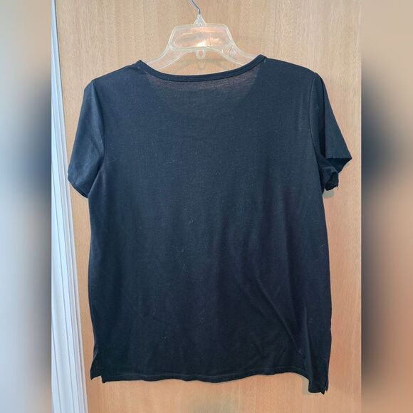 Deadpool Marvel Black Red Graphic Short Sleeve Tee Womens L - Picture 2 of 3